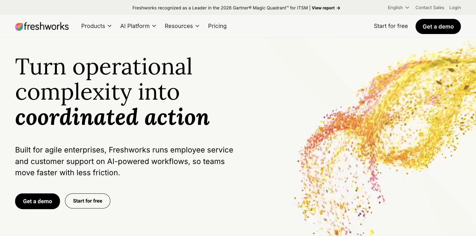 Freshteam applicant tracking system homepage - Freshworks ATS and HR software